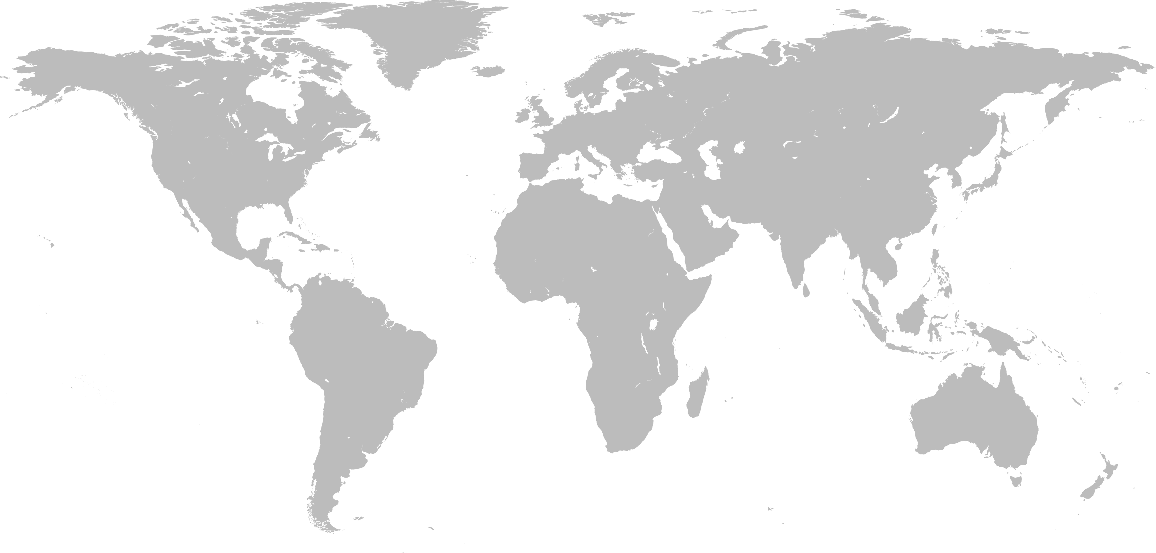 World map with distributor locations